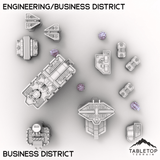 Tabletop Terrain Terrain Business District HEXTECH HPG Engineering/Business District - City Map Pack