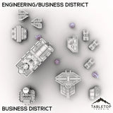 Tabletop Terrain Terrain Business District HEXTECH HPG Engineering/Business District - City Map Pack