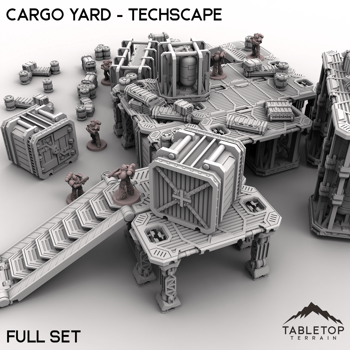 Tabletop Terrain Terrain Cargo Yard - Techscape