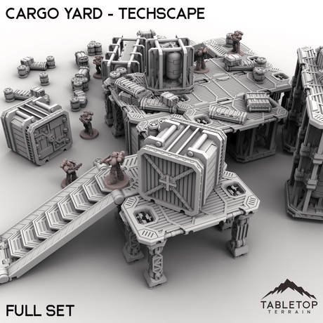 Tabletop Terrain Terrain Cargo Yard - Techscape