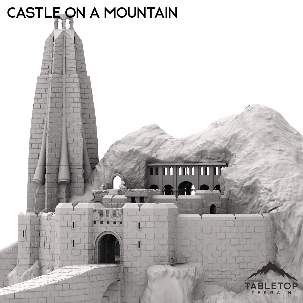 Tabletop Terrain Terrain Castle on the Mountain