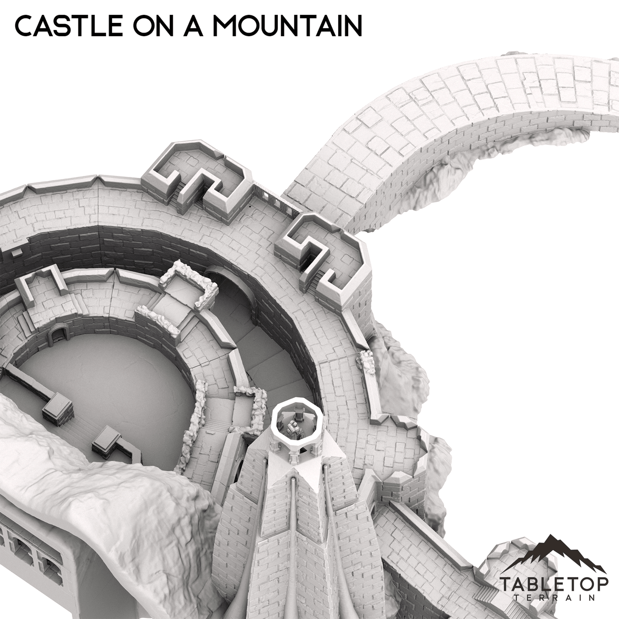 Tabletop Terrain Terrain Castle on the Mountain