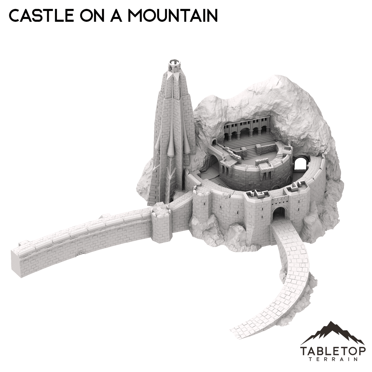 Tabletop Terrain Terrain Castle on the Mountain