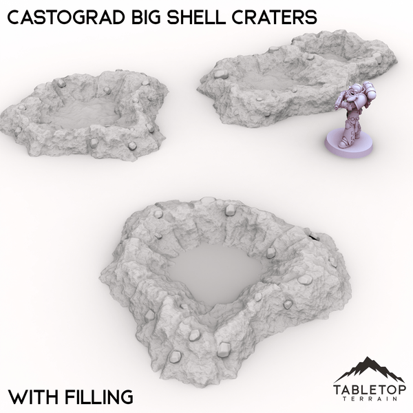 Tabletop Terrain Terrain Castograd Big Shell Craters