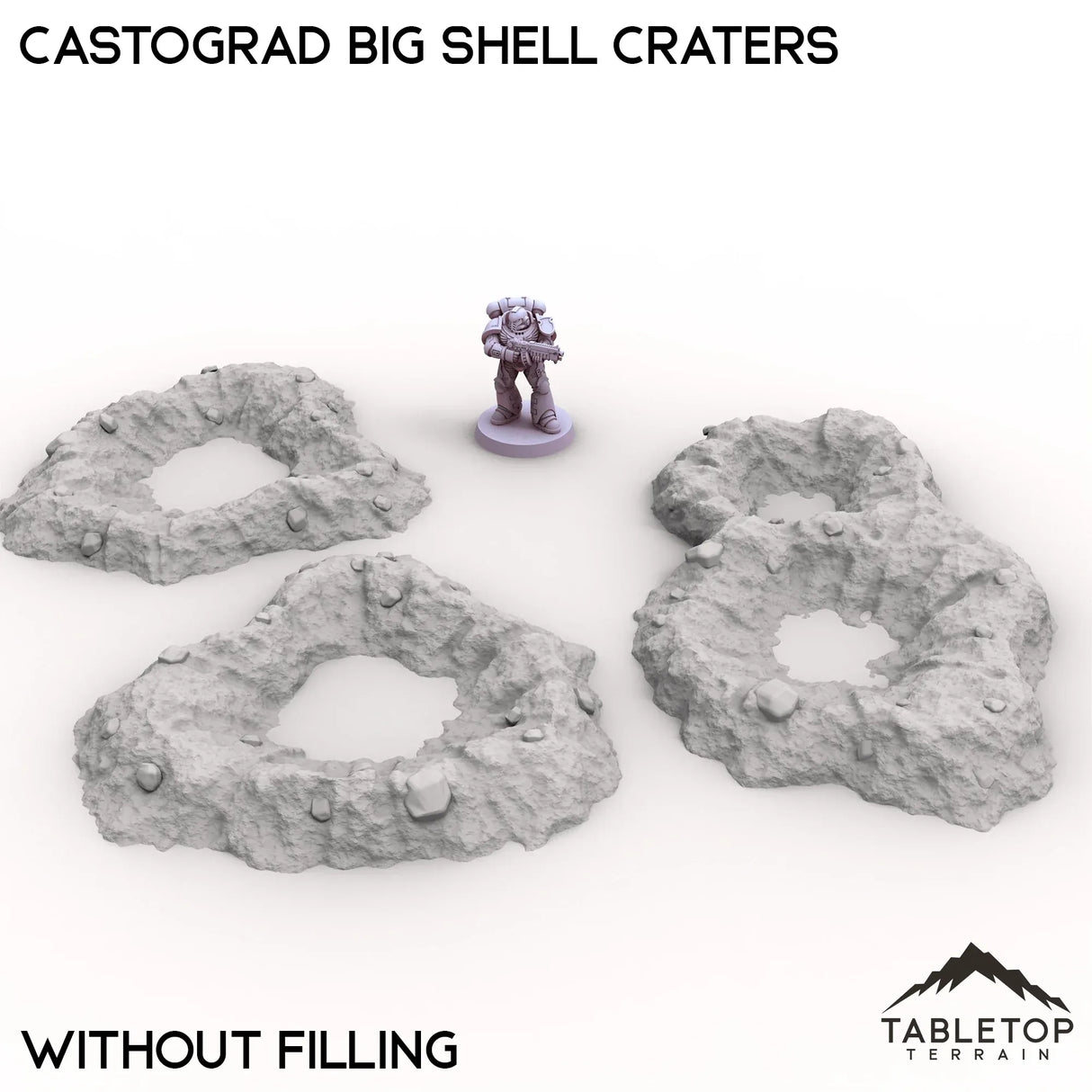 Tabletop Terrain Terrain Castograd Big Shell Craters