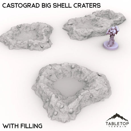 Tabletop Terrain Terrain Castograd Big Shell Craters