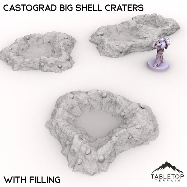 Tabletop Terrain Terrain Castograd Big Shell Craters