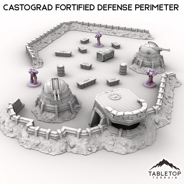 Tabletop Terrain Terrain Castograd Fortified Defense Perimeter