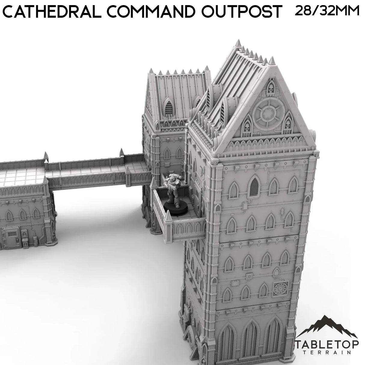 Tabletop Terrain Terrain Cathedral Command Outpost- Caelum Turrim #5