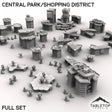 Tabletop Terrain Terrain Central Park/Shopping District Full Set HEXTECH Central Park/Shopping District - City Map Pack