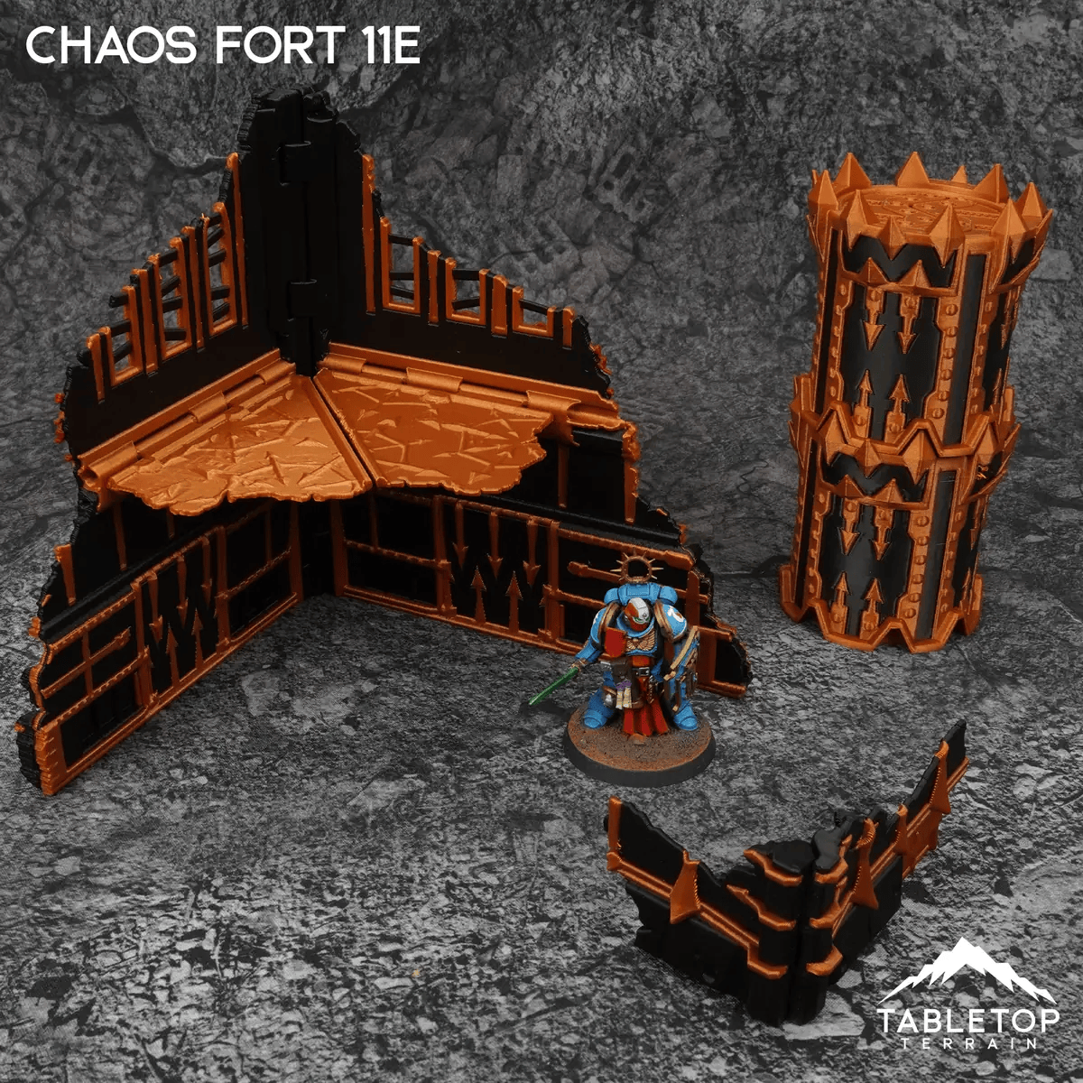 Tabletop Terrain Terrain Chaos Fort 11e Foldable Tournament Terrain