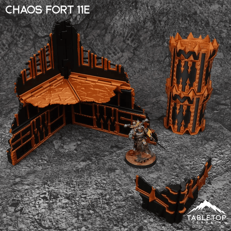 Tabletop Terrain Terrain Chaos Fort 11e Foldable Tournament Terrain