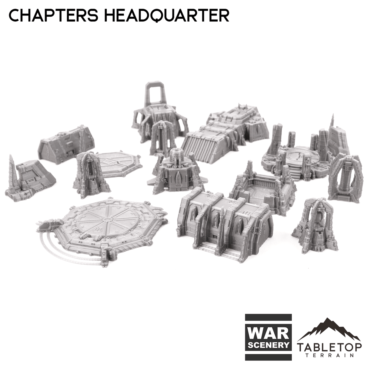 Chapters Headquarter 8mm Small Scale Terrain Pack – Tabletop Terrain