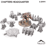 Tabletop Terrain Terrain Chapters Headquarter 8mm Small Scale Terrain Pack