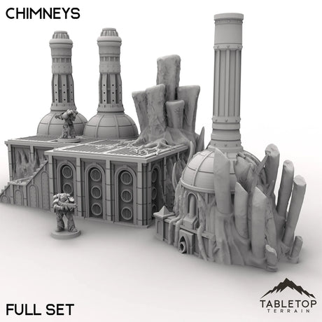 Tabletop Terrain Terrain Chimneys - Miasma, Blight World