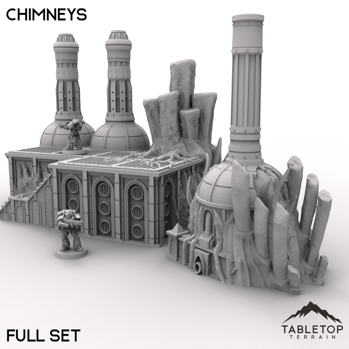 Tabletop Terrain Terrain Chimneys - Miasma, Blight World