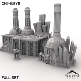 Tabletop Terrain Terrain Chimneys - Miasma, Blight World