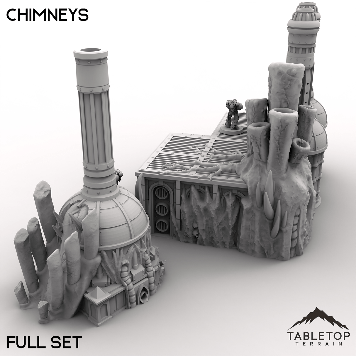 Tabletop Terrain Terrain Chimneys - Miasma, Blight World