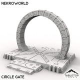 Tabletop Terrain Terrain Circle Gate / 32mm NekroWorld