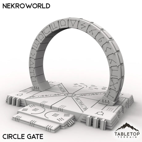 Tabletop Terrain Terrain Circle Gate / 32mm NekroWorld