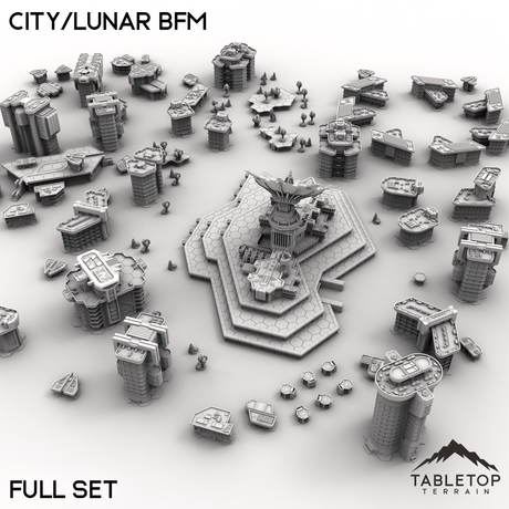 Tabletop Terrain Terrain City/Lunar BFM Full Set HEXTECH City/Lunar BFM - City Map Pack