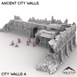 Tabletop Terrain Terrain City Walls A / 32mm Ancient City Walls