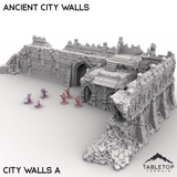 Tabletop Terrain Terrain City Walls A / 32mm Ancient City Walls