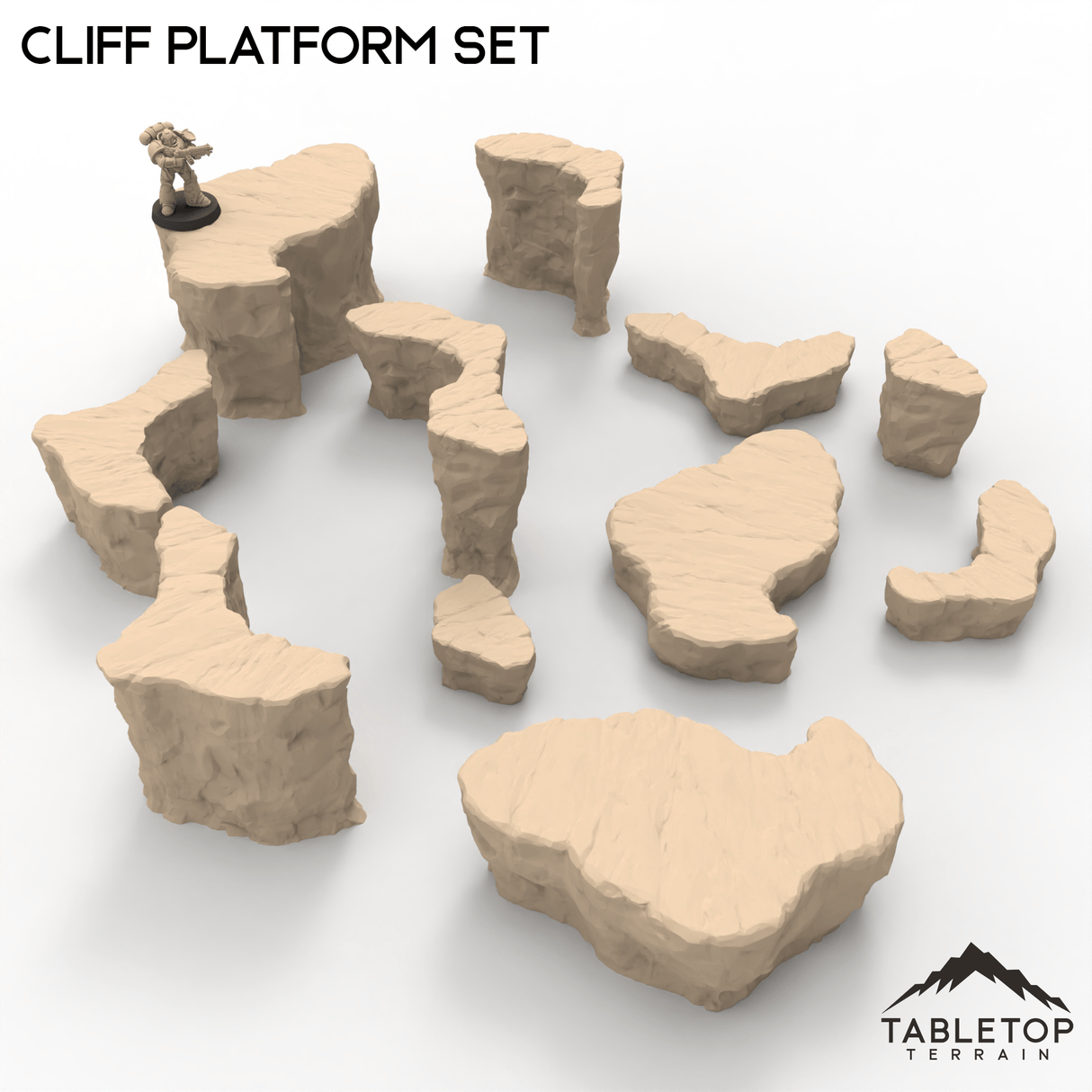 Tabletop Terrain Terrain Cliff Platform Set
