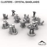 Tabletop Terrain Terrain Clusters - Crystal Bandlands