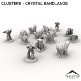 Tabletop Terrain Terrain Clusters - Crystal Bandlands