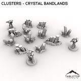 Tabletop Terrain Terrain Clusters - Crystal Bandlands