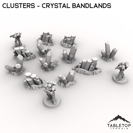 Tabletop Terrain Terrain Clusters - Crystal Bandlands