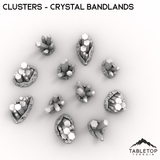 Tabletop Terrain Terrain Clusters - Crystal Bandlands