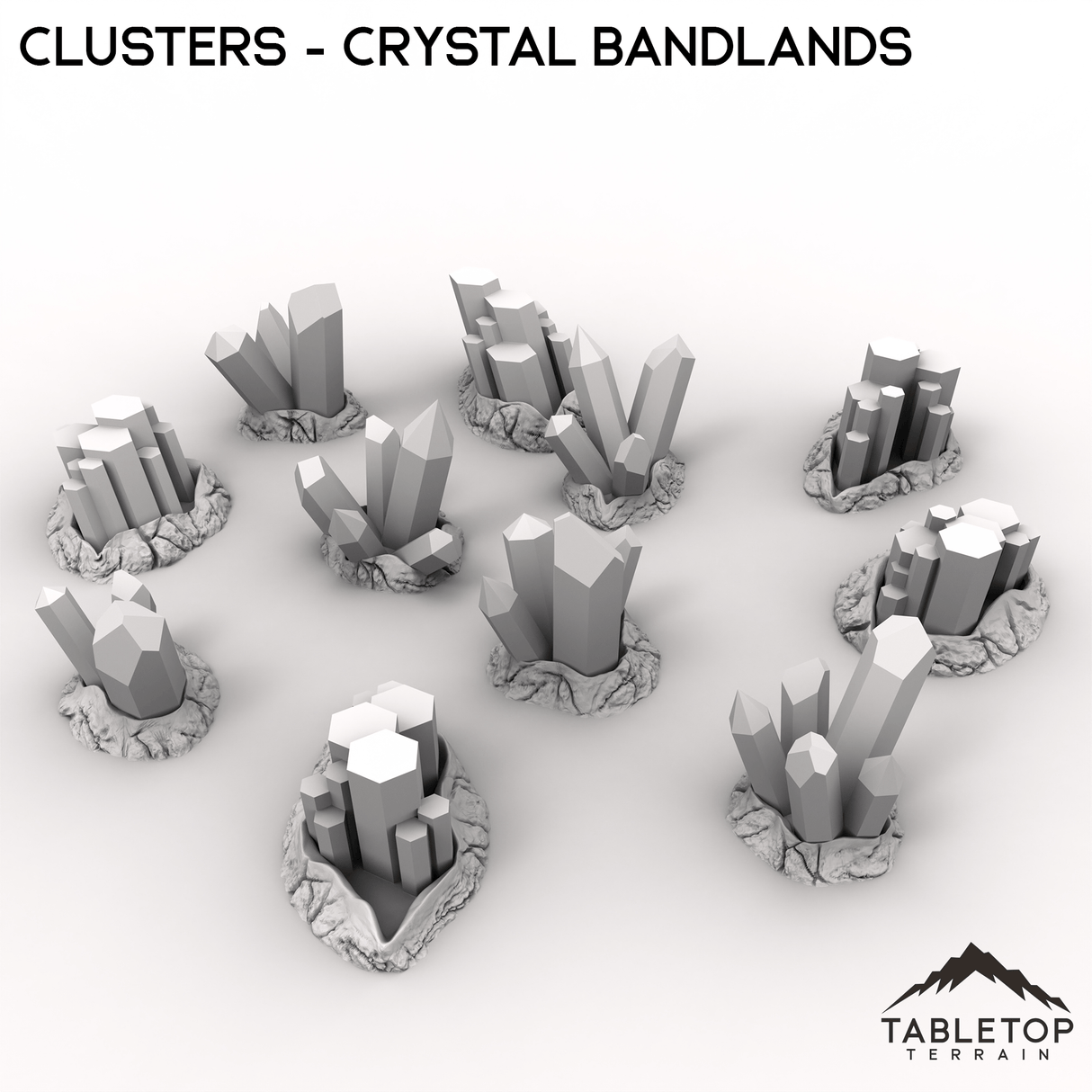 Tabletop Terrain Terrain Clusters - Crystal Bandlands