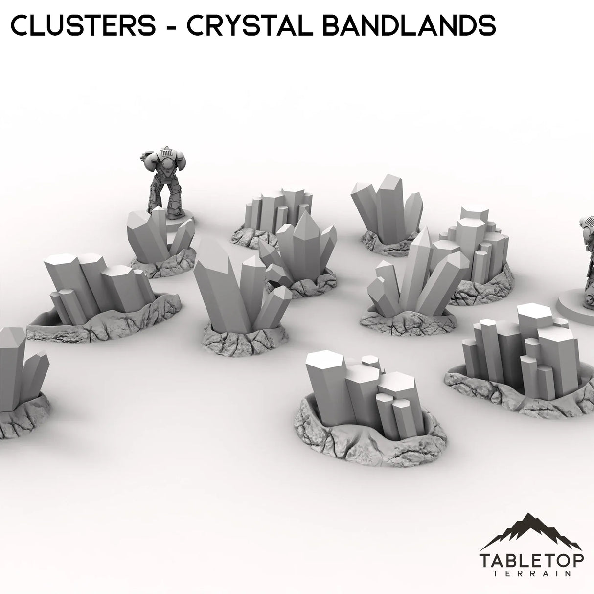 Tabletop Terrain Terrain Clusters - Crystal Bandlands