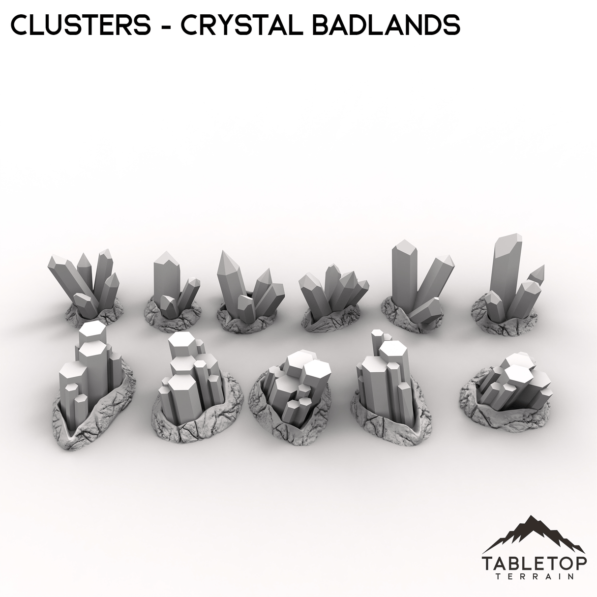 Tabletop Terrain Terrain Clusters - Crystal Bandlands