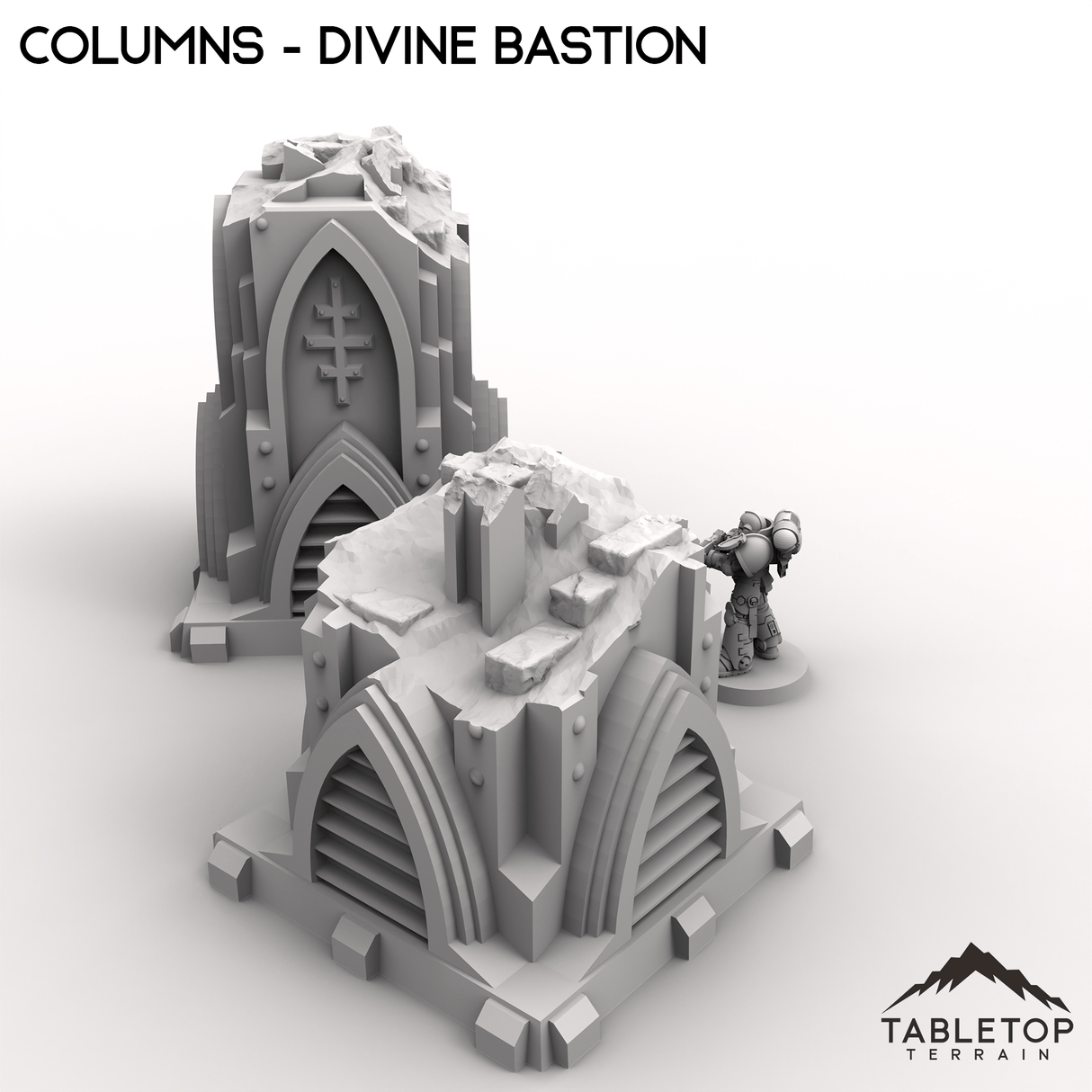 Tabletop Terrain Terrain Columns - Divine Bastion, a Failed Arcology