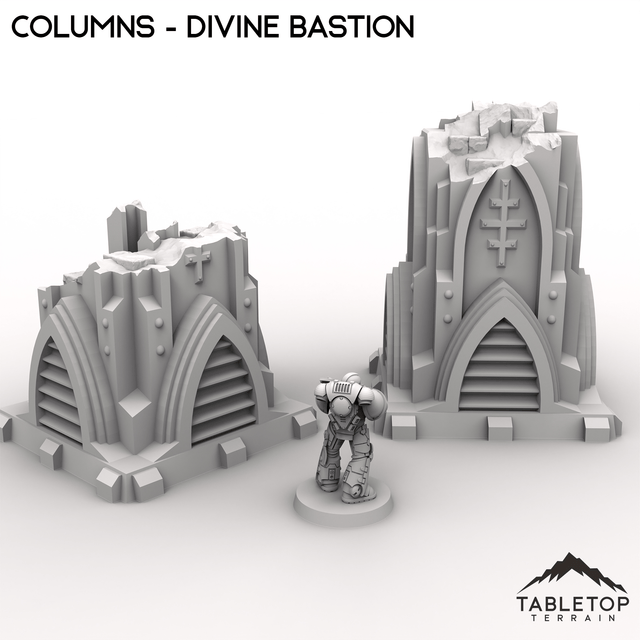 Tabletop Terrain Terrain Columns - Divine Bastion, a Failed Arcology