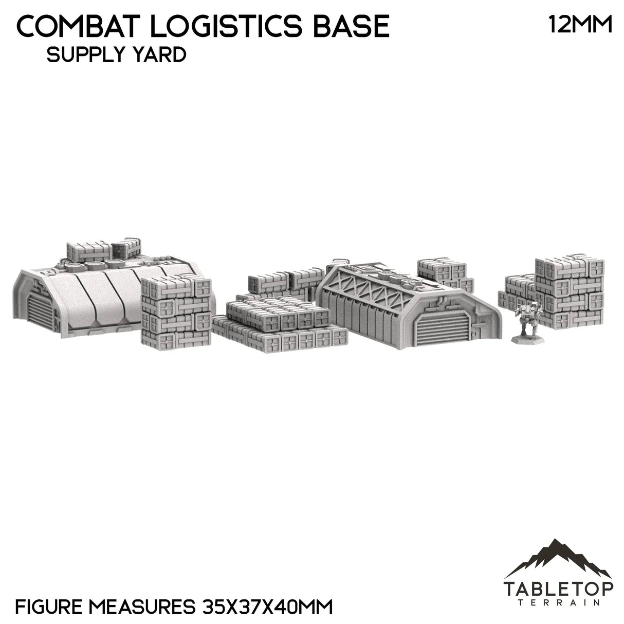 Tabletop Terrain Terrain Combat Logistics Base TechScape - 6-12mm