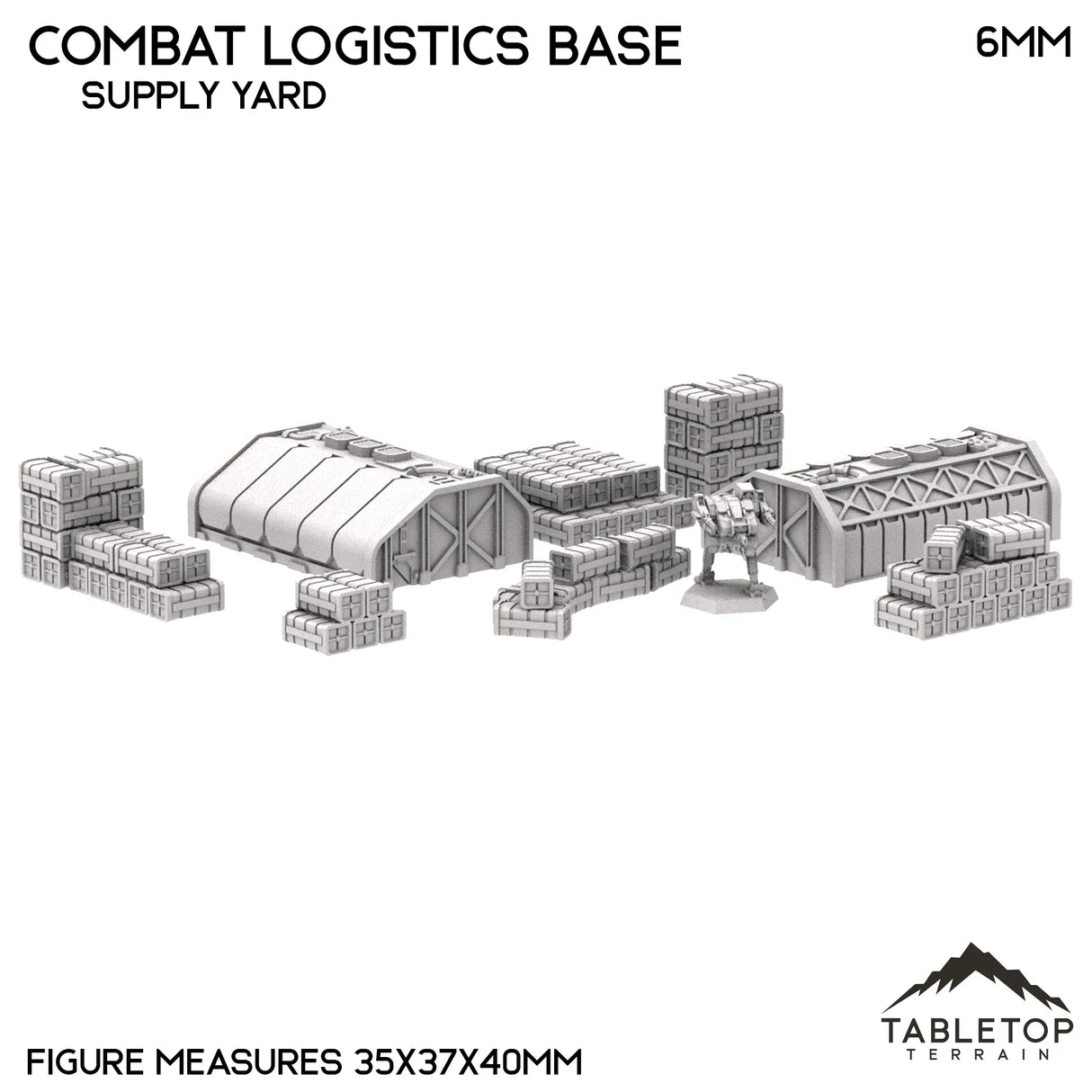 Tabletop Terrain Terrain Combat Logistics Base TechScape - 6-12mm