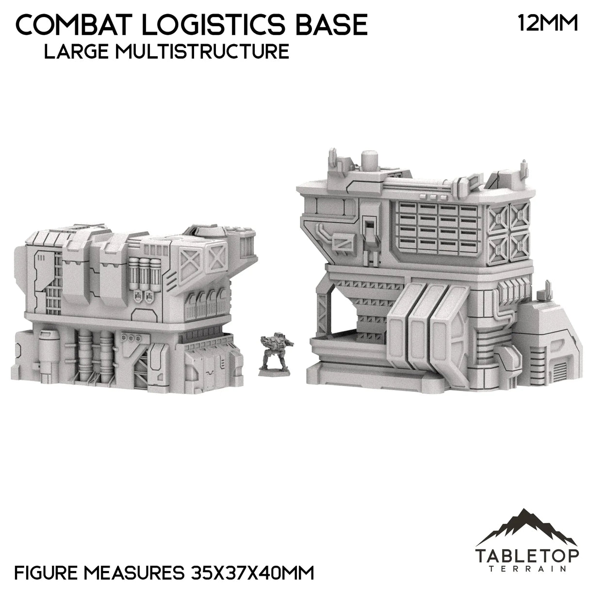 Tabletop Terrain Terrain Combat Logistics Base TechScape - 6-12mm
