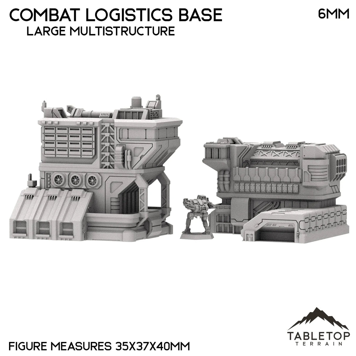 Tabletop Terrain Terrain Combat Logistics Base TechScape - 6-12mm