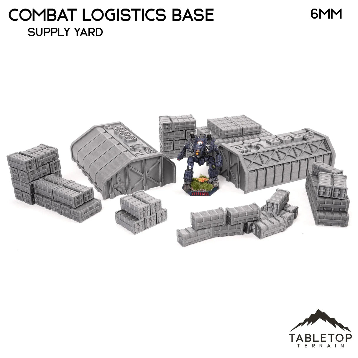 Tabletop Terrain Terrain Combat Logistics Base TechScape - 6-12mm