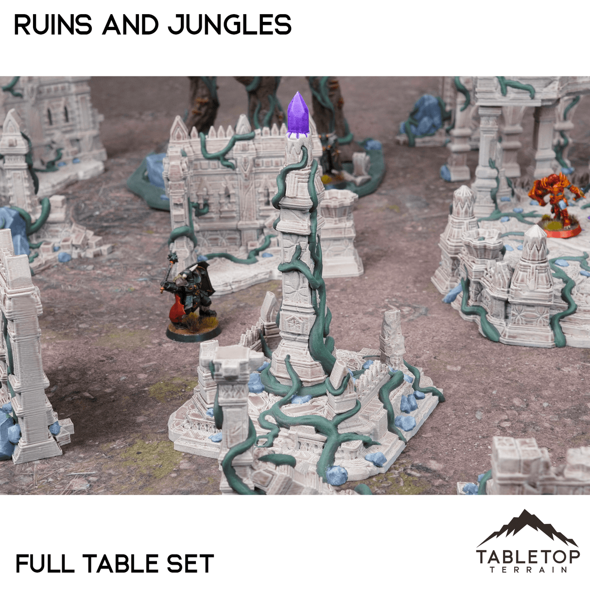 Tabletop Terrain Terrain Competitive Fantasy Ruins and Jungles