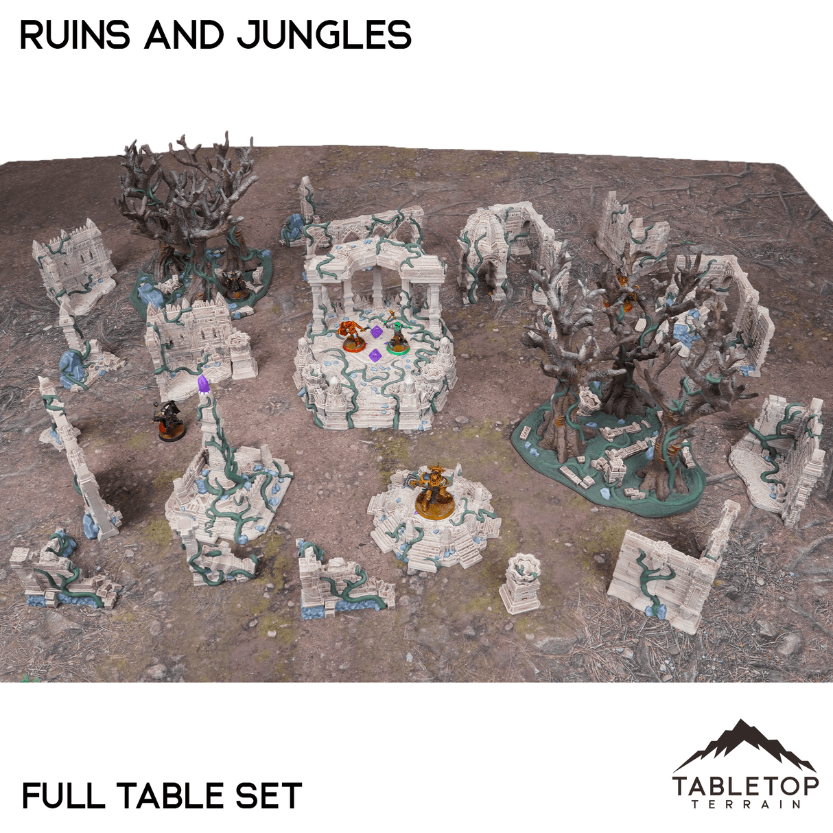 Tabletop Terrain Terrain Competitive Fantasy Ruins and Jungles