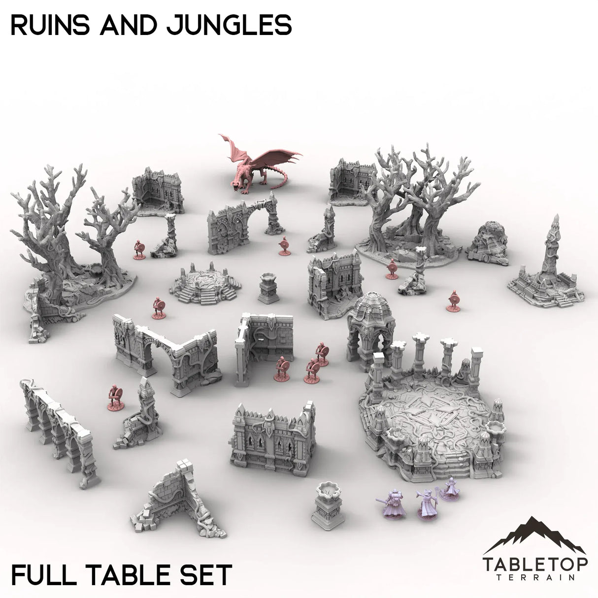 Tabletop Terrain Terrain Competitive Fantasy Ruins and Jungles