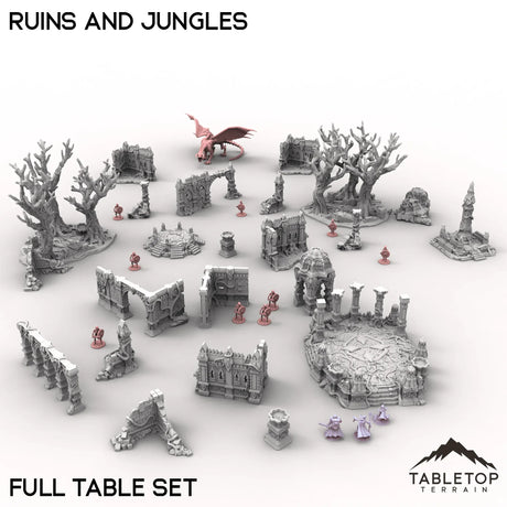 Tabletop Terrain Terrain Competitive Fantasy Ruins and Jungles