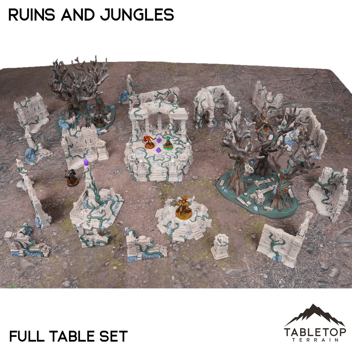 Tabletop Terrain Terrain Competitive Fantasy Ruins and Jungles
