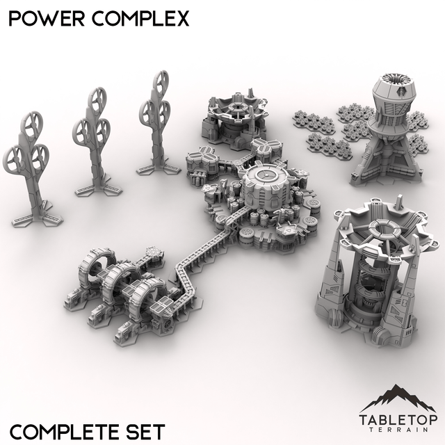 Tabletop Terrain Terrain Complete Set HEXTECH Power Complex - 6mm