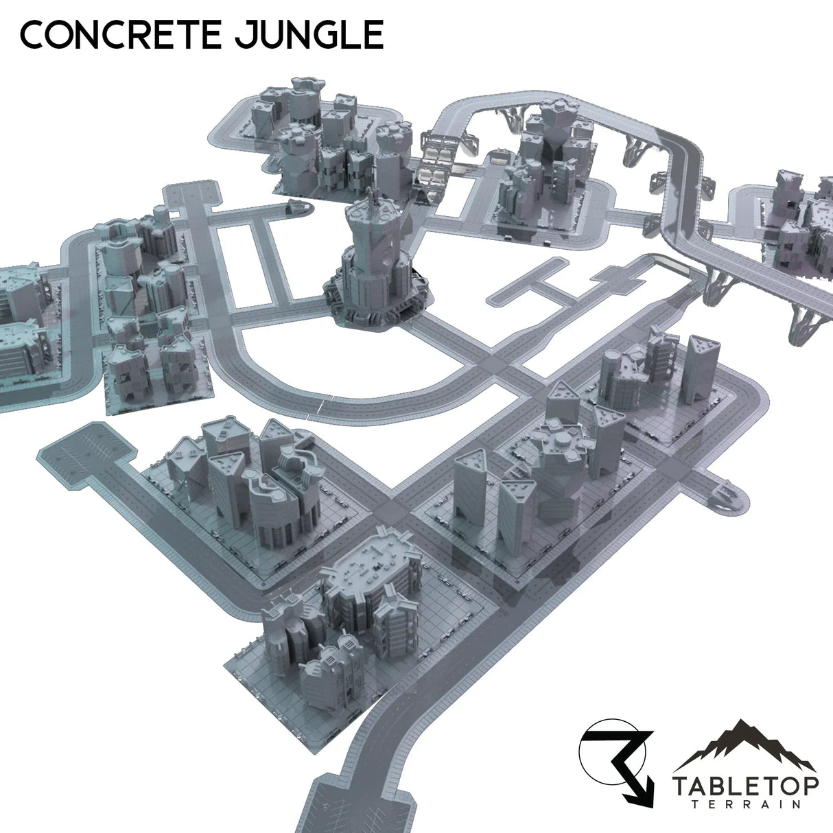 Tabletop Terrain Terrain Concrete Jungle TechScape - 6mm
